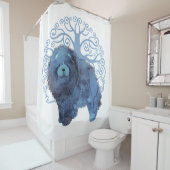 RIDEAUX DE DOUCHE GÈNES FADÉS SOUFFRÉS SOUFFLE DE LA VIE (En situation)