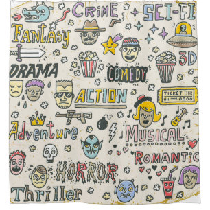 Rideaux De Douche Genres de films : émissions télévisées Jeu de dood