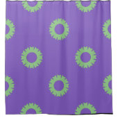 Rideaux De Douche Geo Sage Violet (Devant)