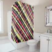 Rideaux De Douche Géométri abstrait sans à damiers (En situation)