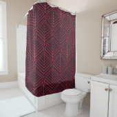 Rideaux De Douche Geometric leaves seamless pattern. Abstract textur (En situation)