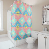 Rideaux De Douche Geometric seamless pattern design, home decor ide (En situation)