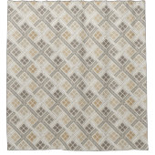 Rideaux De Douche Geometric Shower Curtain Neutral Pastel Modern (Devant)