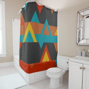 Rideaux De Douche Géométrique du Sud-Ouest