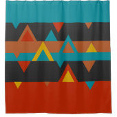 Rideaux De Douche Géométrique sud-ouest (Devant)