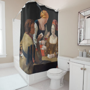 Rideaux De Douche Georges de la Tour - Cheat avec l'As des Diamants