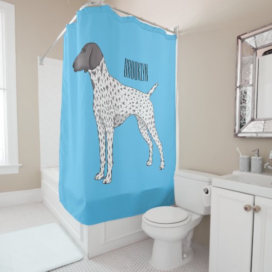 Rideaux De Douche German Shorthred Pointer dog (En situation)