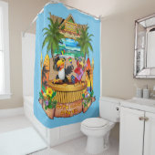 RIDEAUX DE DOUCHE GETTING BIZARRE AU TIKI (En situation)