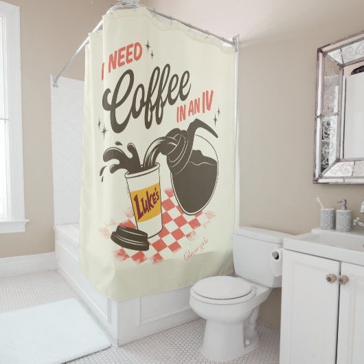 Rideaux De Douche Gilmore Girls Luke’s Coffee IV Quote (En situation)