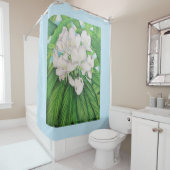 Rideaux De Douche Gingembre blanc hawaïen (En situation)