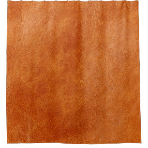 Rideaux De Douche Gingembre rustique lisse cuir naturel