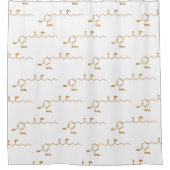 Rideaux De Douche Gingerol Molecule formule chimique (Devant)