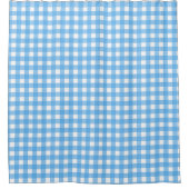 Rideaux De Douche Gingham bleu ciel (Devant)