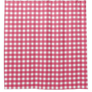 Rideaux De Douche gingham cerise