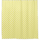 Rideaux De Douche Gingham Jaune Ensoleillé (Devant)