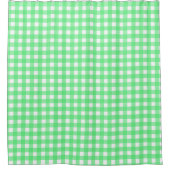 Rideaux De Douche Gingham vert (Devant)