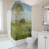 Rideaux De Douche Girafe sur le Serengeti (En situation)