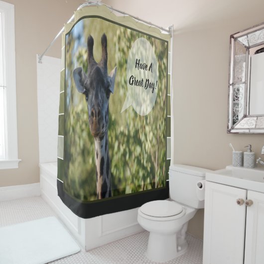 Rideaux De Douche Giraffe (En situation)