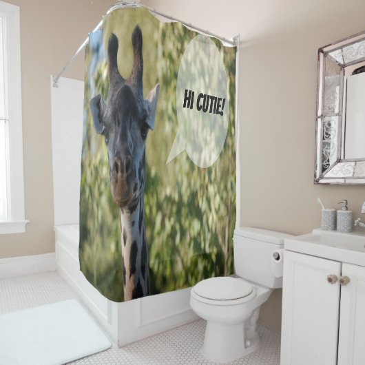 Rideaux De Douche Giraffe (En situation)
