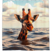 Rideaux De Douche Giraffe perdue (Devant)
