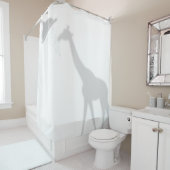 Rideaux De Douche Giraffe Shadow Silhouette Shadow Buddies en Douche (En situation)