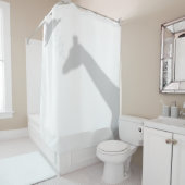 Rideaux De Douche Giraffe Shadow Silhouette Shadow Buddies en Douche (En situation)