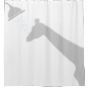 Rideaux De Douche Giraffe Shadow Silhouette Shadow Buddies en Douche