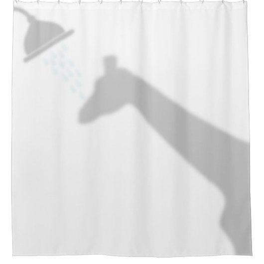 Rideaux De Douche Giraffe Shadow Silhouette Shadow Buddies en Douche (Devant)