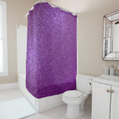 Rideaux De Douche Girly Sparkly Royal Purple Parties scintillant (En situation)