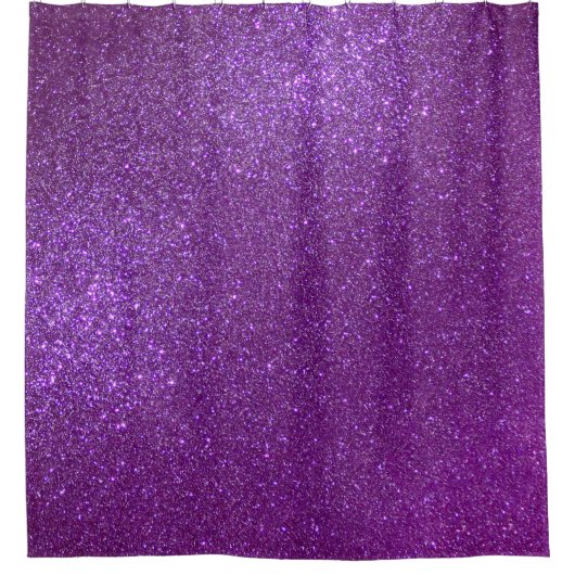 Rideaux De Douche Girly Sparkly Royal Purple Parties scintillant (Devant)