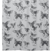 Rideaux De Douche Gizmo | Motif noir et blanc (Devant)