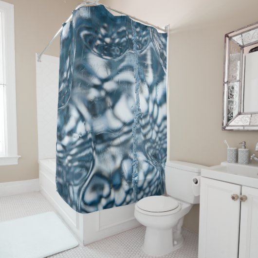 Rideaux De Douche Glace pure (En situation)
