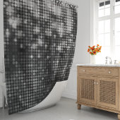 Rideaux De Douche Glam à étincelles de Parties scintillant d'argent