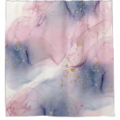 Rideaux De Douche Glam d'Imaginaire épi rose et or (Devant)