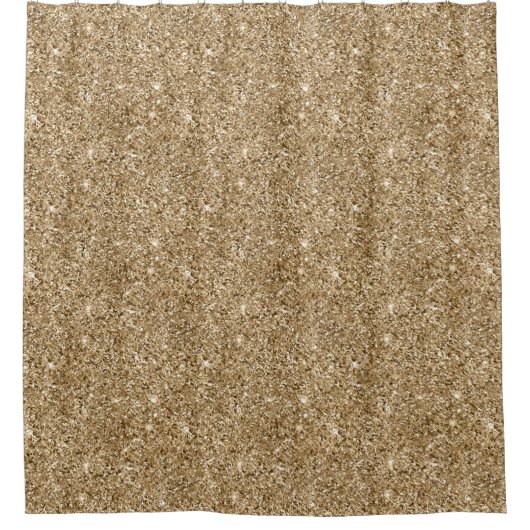 Rideaux De Douche Glam étincelle dorée (Devant)