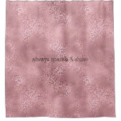 Rideaux De Douche Glam Pink Glitzy Empreinte de léopard (Devant)