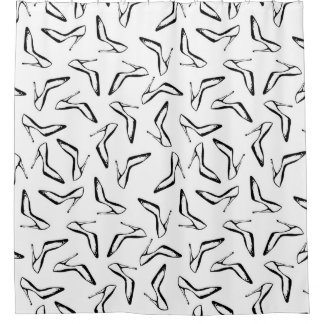 Rideaux De Douche Glamour talons hauts main tirés