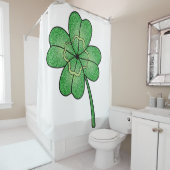 Rideaux De Douche Glitter Four Leaf Clover (En situation)