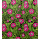 Rideaux De Douche Gloire du matin en rose et vert (Devant)