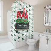 Rideaux De Douche Gnome Joyeux Noël (En situation)