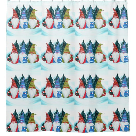 RIDEAUX DE DOUCHE GNOMES (Devant)