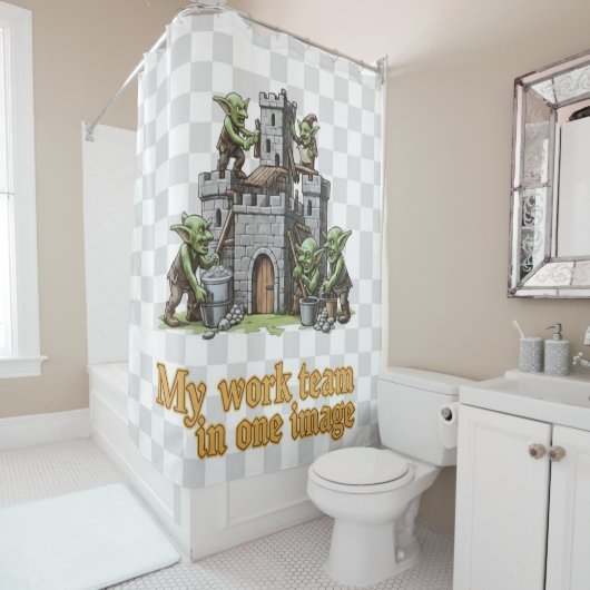 Rideaux De Douche Goblin team curtain (En situation)