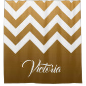 Rideaux De Douche Golden Chevrons (Devant)