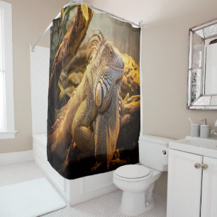 Rideaux De Douche Golden Iguana