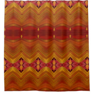 Rideaux De Douche Golden Ikat