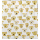 Rideaux De Douche Golden Labrador Retriever Dog Fun (Devant)