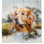 Rideaux De Douche Golden Retriever (Devant)
