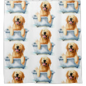Rideaux De Douche Golden Retriever Chien (Devant)