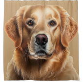 Rideaux De Douche Golden Retriever Chien sur (Devant)