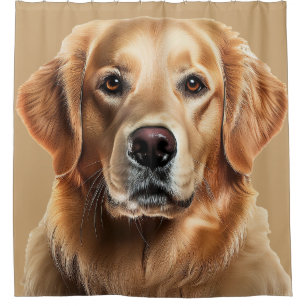 Rideaux De Douche Golden Retriever Chien sur